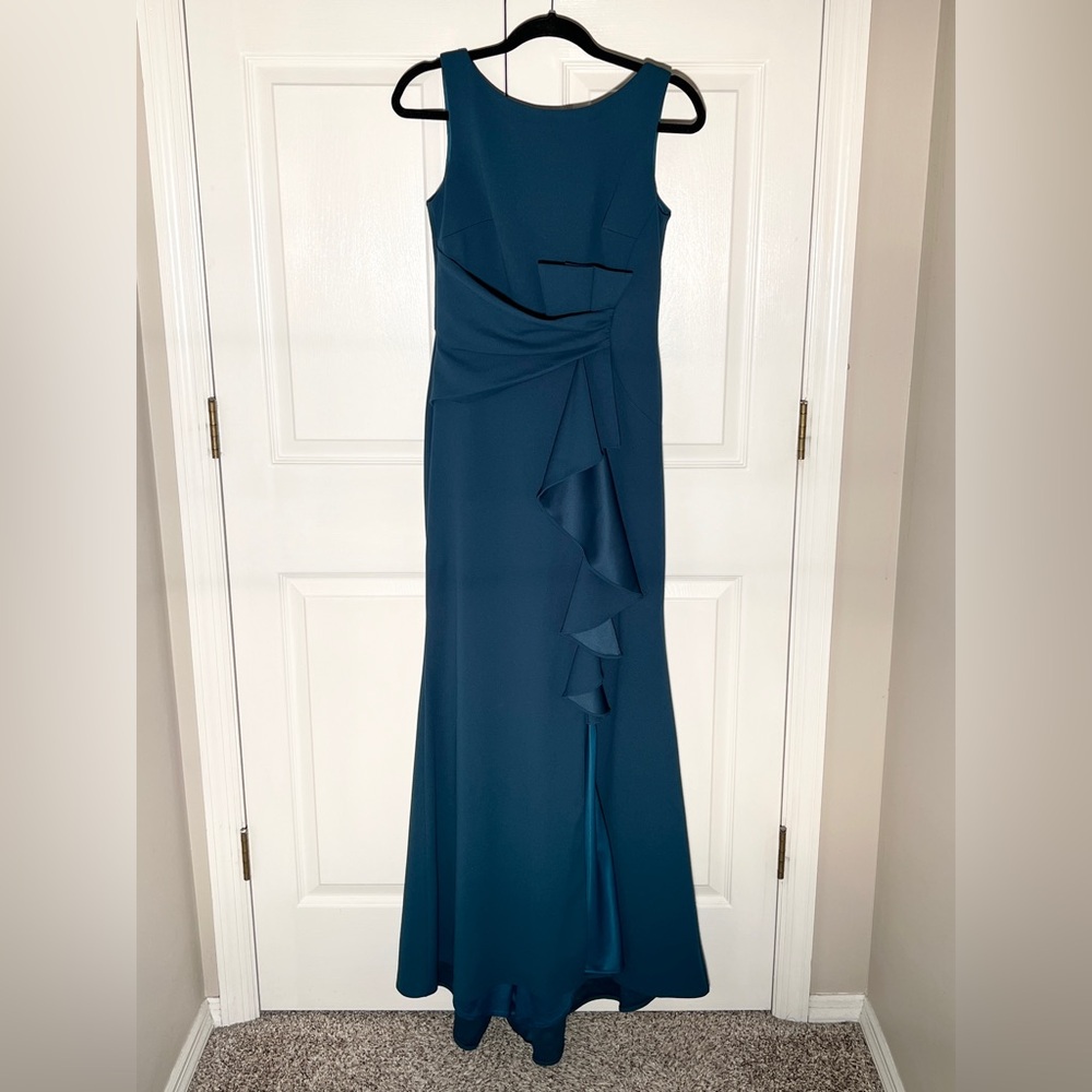 Betsy & Adam Teal Blue Maxi Dress